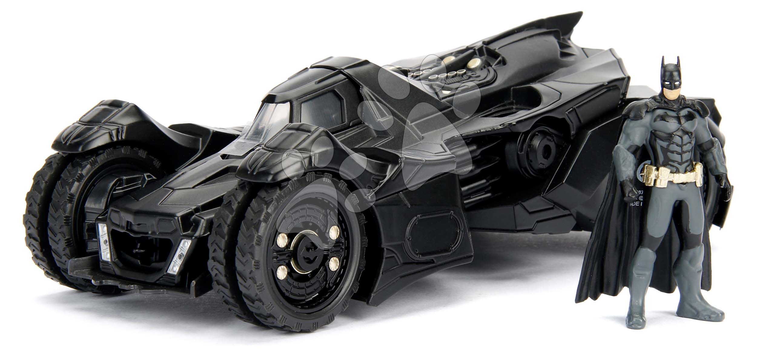 Kisautó Batman Arkham Knight Batmobile Jada fém nyitható pilótafülkével és Batman figurá hossza 22 cm 1:24