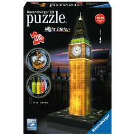 Ravensburger Big Ben 216 darabos 3D puzzle fénnyel - Játék webáruház Puzzle - Puzzle