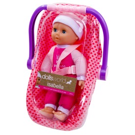 Isabella alvó baba babahordozóval - 30 cm - Játék webáruház Babajáték - Játékbaba felszerelés