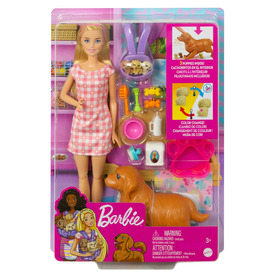 Barbie újszülött kiskutyusok játékszett (2022) - Játék webáruház Babajáték - Játékbaba