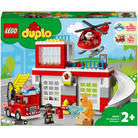 LEGO DUPLO Town 10970 Tűzoltóállomás és helikopter - Játék webáruház Játék - LEGO