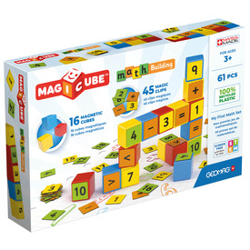 Geomag Magicube Math Building Recycled Clips 61 db - Játék webáruház Konstrukciós játékok - Mágneses építőjáték
